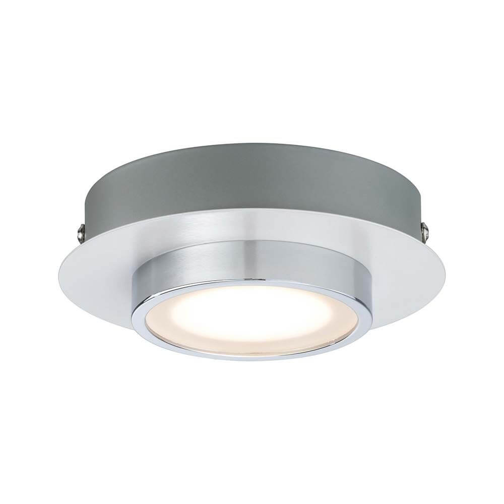 Wandleuchte Liao LED 1x4,7W Weiß Chrom mit modernem Design und warmweißem Licht.