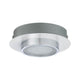 Wandleuchte Liao LED 1x4,7W Weiß Chrom mit chromfarbenem Spot und matter Oberfläche.