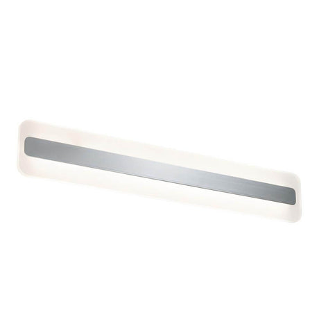 Lukida wall light IP44 LED 9W 600mm chrome white aluminum acrylic with a modern design and glare-free lighting