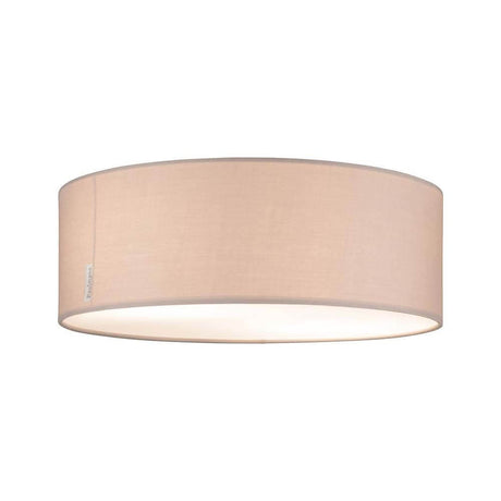 Mari fabric ceiling light, 2-bulb, beige in a modern design with diffuser for glare-free light.