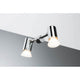 Wandleuchte Mintaka max 1x20W GU10 Chrom mit verstellbaren Spotköpfen für optimalen Lichtbereich.