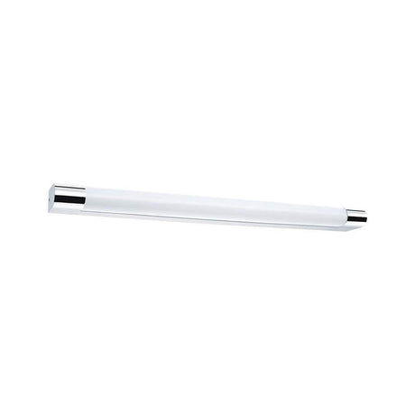 Mizar wall light IP44 LED 10.5W 630mm chrome white acrylic - elegant mirror light with satin acrylic glass.