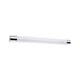 Wandleuchte Orgon IP44 Steckdose LED 10,5W 700mm Chrom Weiß mit satiniertem Acrylglas und spritzwassergeschütztem Design.