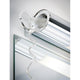 Wandleuchte Orgon IP44 Steckdose LED 10,5W 700mm Chrom Weiß, elegant installierte Wandleuchte mit Spiegel