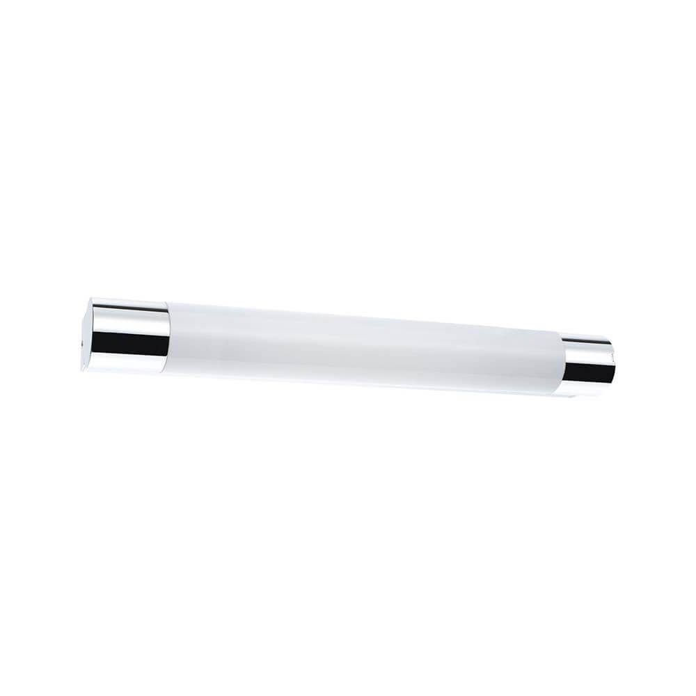 Wandleuchte Orgon IP44 Steckdose LED 7,5W 440mm Chrom Weiß Acryl