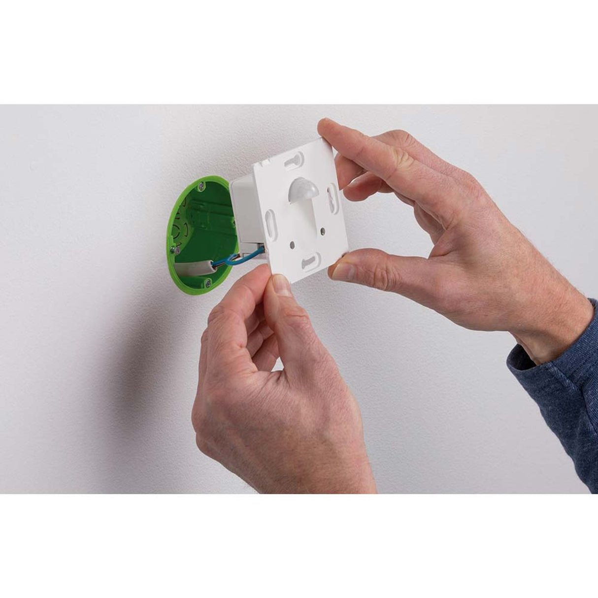 Wand EBL Set Sensor eckig 1x2,7W 2700K Weiß