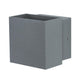 Wandaufbauleuchte LED Cybo eckig 2x3W grau 100x100mm in modernem Design.