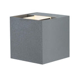 Wandaufbauleuchte LED Cybo eckig 2x3W grau 80x80mm