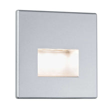 Wandeinbauleuchte LED Edge Quadro Chrom-Matt in eleganter Chrom-Matt-Ausführung für moderne Beleuchtung.