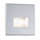 Wandeinbauleuchte LED Edge Quadro Chrom-Matt in eleganter Chrom-Matt-Ausführung für moderne Beleuchtung.