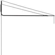 Wandhalterung Varsi 1000 für Pendelleuchten in schwarz mit verstellbarem Design.
