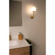 Wandlamoe Gala IP44 gold-colored satin