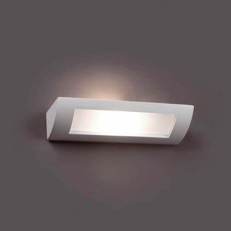 CHERAS-4 wall lamp White mounted on a wall, soft light for elegant interior design.