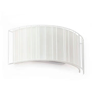 LINDA 2-light wall light White with an elegant, wave-shaped design, ideal for modern living spaces.