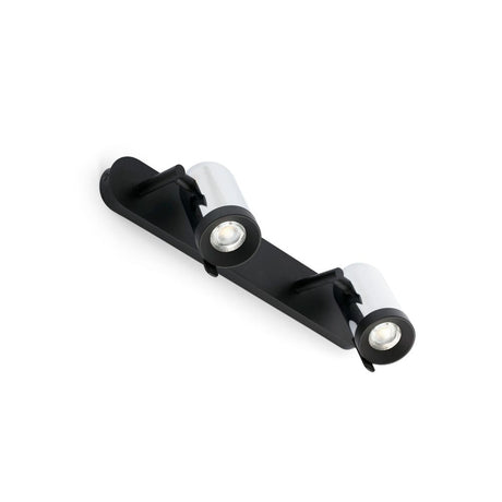 Wall light ORLEANS 2-light Chrome, Black in a modern design and elegant color combination.