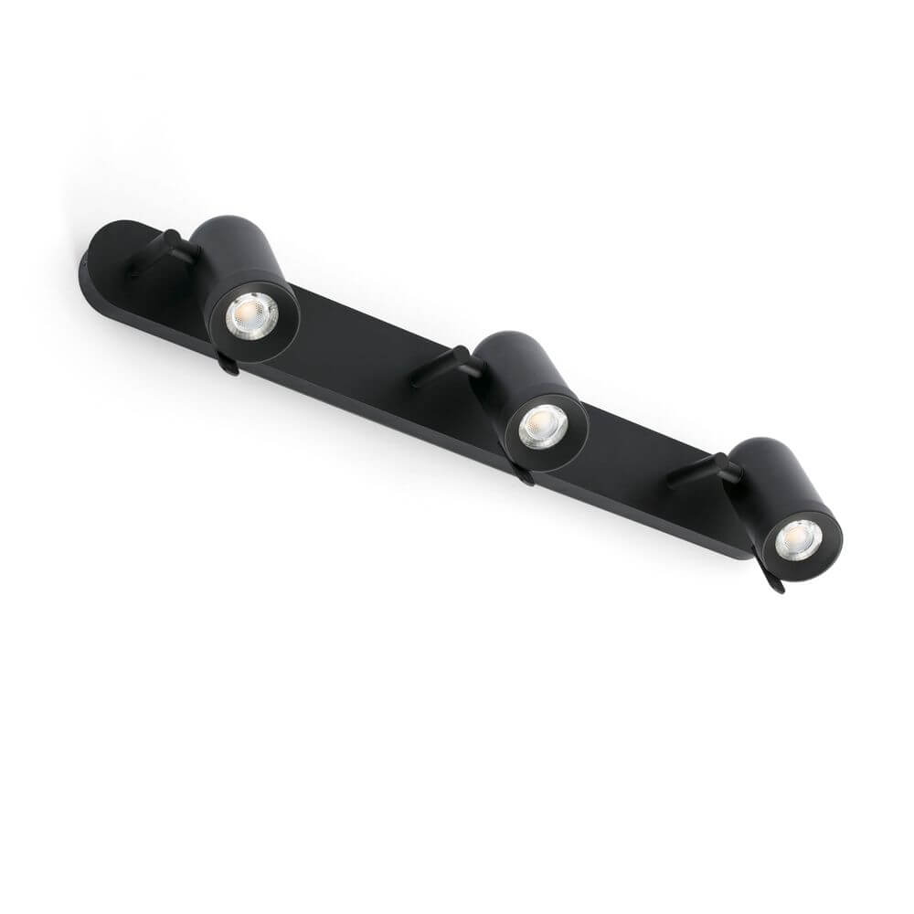 Wandlampe ORLEANS 3-flammig Schwarz