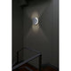 Wandlampe OVO-G Weiß an Wand, elegante Beleuchtung für Treppenhaus oder Flur.
