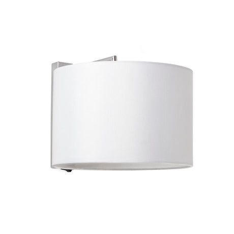 Væglampe SAHARA med skærm krom, hvid - moderne vægbelysning med elegant design.