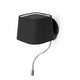 Wandlampe SWEET mit LED-Lesearm Schwarz - elegante Wandlampe mit flexiblem Lesearm in Schwarz.