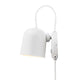Wandleuchte Angle in Weiß mit flexiblem Lampenschirm für modernes Lichtdesign