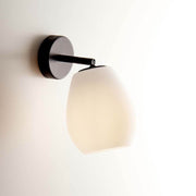 Casablanca wall light Bagan aluminium with an elegant design and matte glass body, ideal for atmospheric lighting.