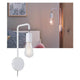 Wandleuchte Calvani Dimmbar Weiß - moderne Wandlampe für Leselicht und Flurbeleuchtung.