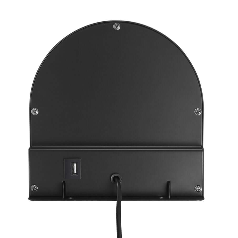 Rückansicht der Wandleuchte Cody mit USB-Anschluss und minimalistischer Gestaltung