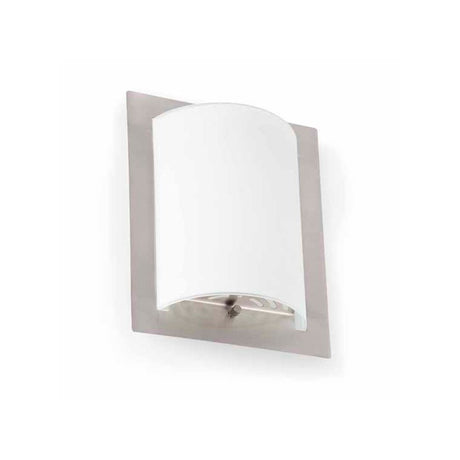Wandleuchte DIULA-1 Nickel-Matt mit schlichten, modernen Design und matte Oberfläche.