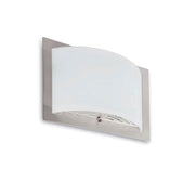 Applique murale DIULA-2 à 2 flammes, grise - élégante applique murale grise au design moderne et avec abat-jour en plastique.