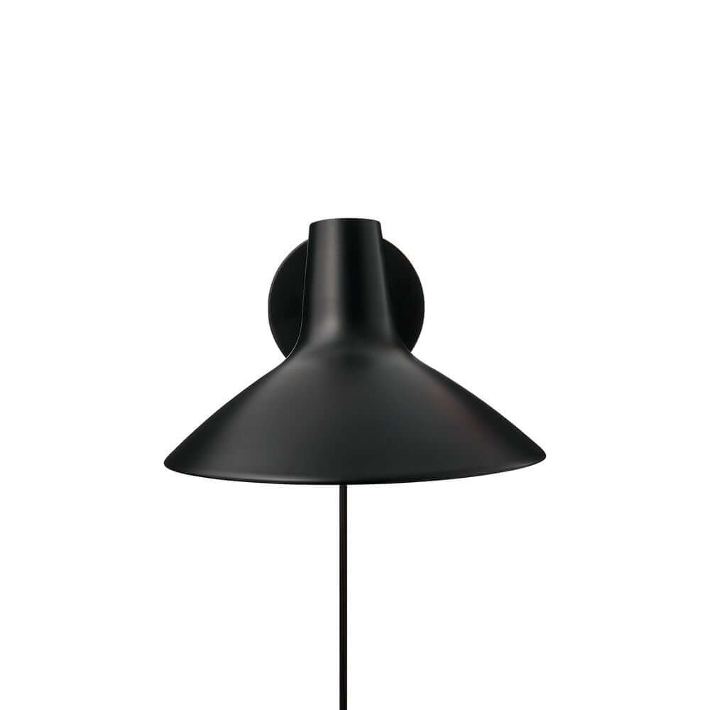 Wandleuchte Darci Short in elegantem Schwarz, modernes Design für stilvolle Innenräume.