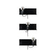 Wandleuchte Devara USB Schwarz - multifunktionale Wandlampe mit Ablage und USB-Ausgang in Schwarz.