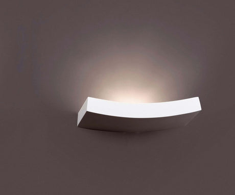 Vegglampe EACO-3 Hvit montert på en vegg, moderne og elegant belysning for ethvert rom.