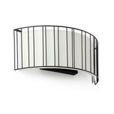 Lampe murale Linda 2-flamme noire, blanche