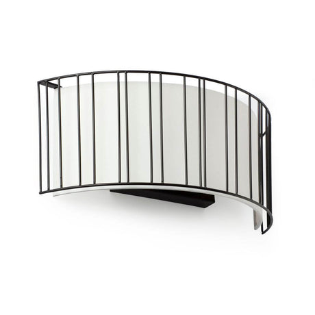 LINDA 2-pære væglampe sort, hvid med et moderne design og elegant form.