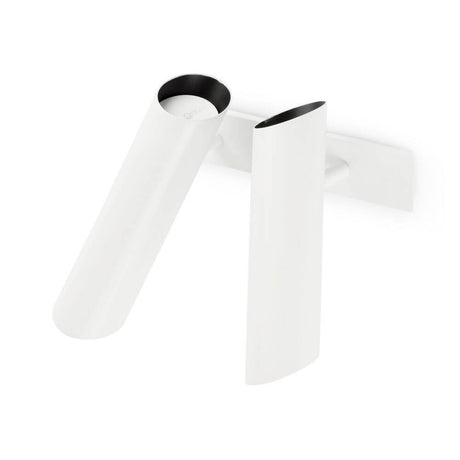 Wandleuchte LINK 2-flammig Weiß mit modernem Design in Weiß und Schwarz, ideal für stilvolle Innenräume.