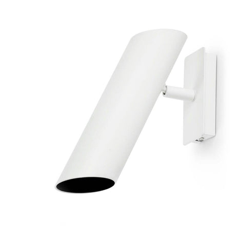 Wandleuchte LINK Weiß in modernem Design mit schlichter weißer Oberfläche, ideal für die Wandmontage.