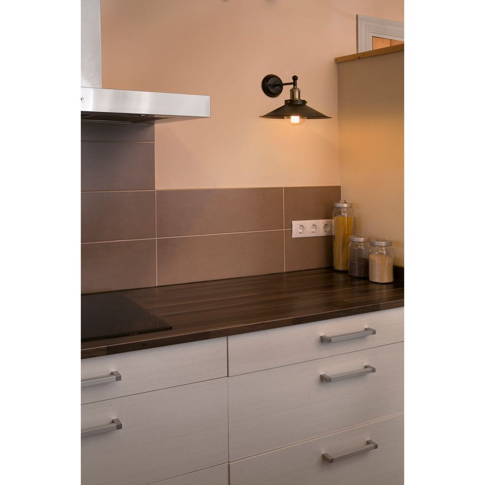 Lampe murale marlin or couleurs, noir