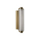 Wandleuchte Nimal Double IP44 in elegantem Design mit klarer Glaskörper und Metallrahmen