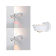 Sabik væglampe IP44 LED Dæmpbar 13W hvid 230V med dekorative lyseffekter og stænkbeskyttelse.