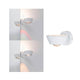 Wandleuchte Sabik IP44 LED Dimmbar 13W Weiß 230V mit dekorativen Lichteffekten und Spritzwasserschutz.