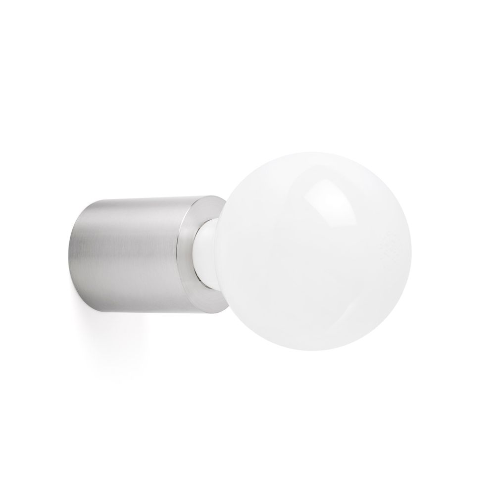 Lampe murale dix nickel-matt