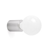 Lampe murale dix nickel-matt