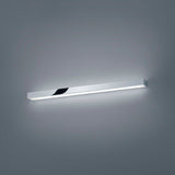 LED Spiegelleuchte Theia 90cm in Chrom und Glas für elegantes Badezimmerlicht, warmweiß abwärts und aufwärts.