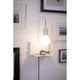 Wandleuchte mit Ablage Calvani Weiß, multifunktionale Wandlampe mit integrierter Ablage und USB-Ausgang.