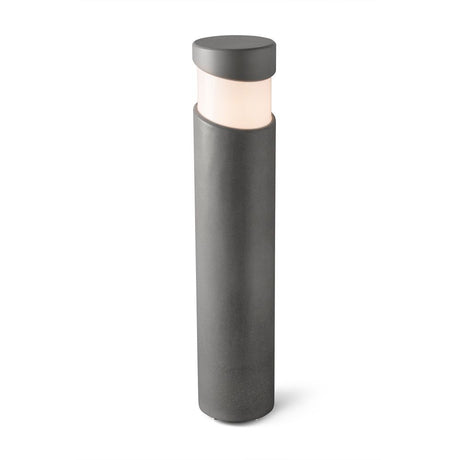 Path light BLOCK IP65 in cement grey, in a modern design with a cement grey finish.