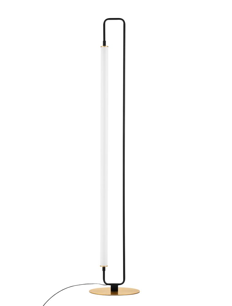 WETRO LED floor lamp 3000K black, gold