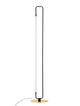 Wetro LED Stehlampe 3000K in Schwarz und Gold, modernes Design für stilvolle Beleuchtung.