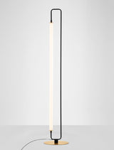WETRO LED floor lamp 3000K black, gold