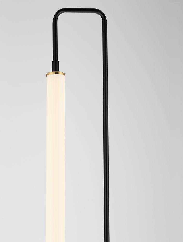WETRO LED floor lamp 3000K black, gold