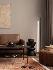 Wetro LED Stehlampe 3000K Schwarz, Gold moderne Stehleuchte für Wohnzimmer mit elegantem Design